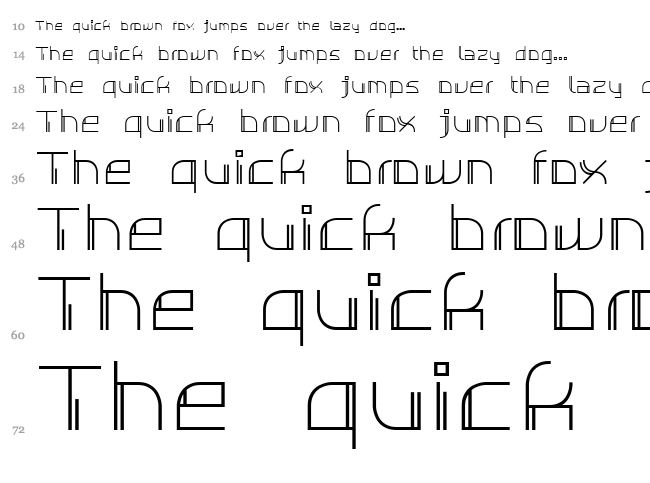 Individigital Thin font waterfall